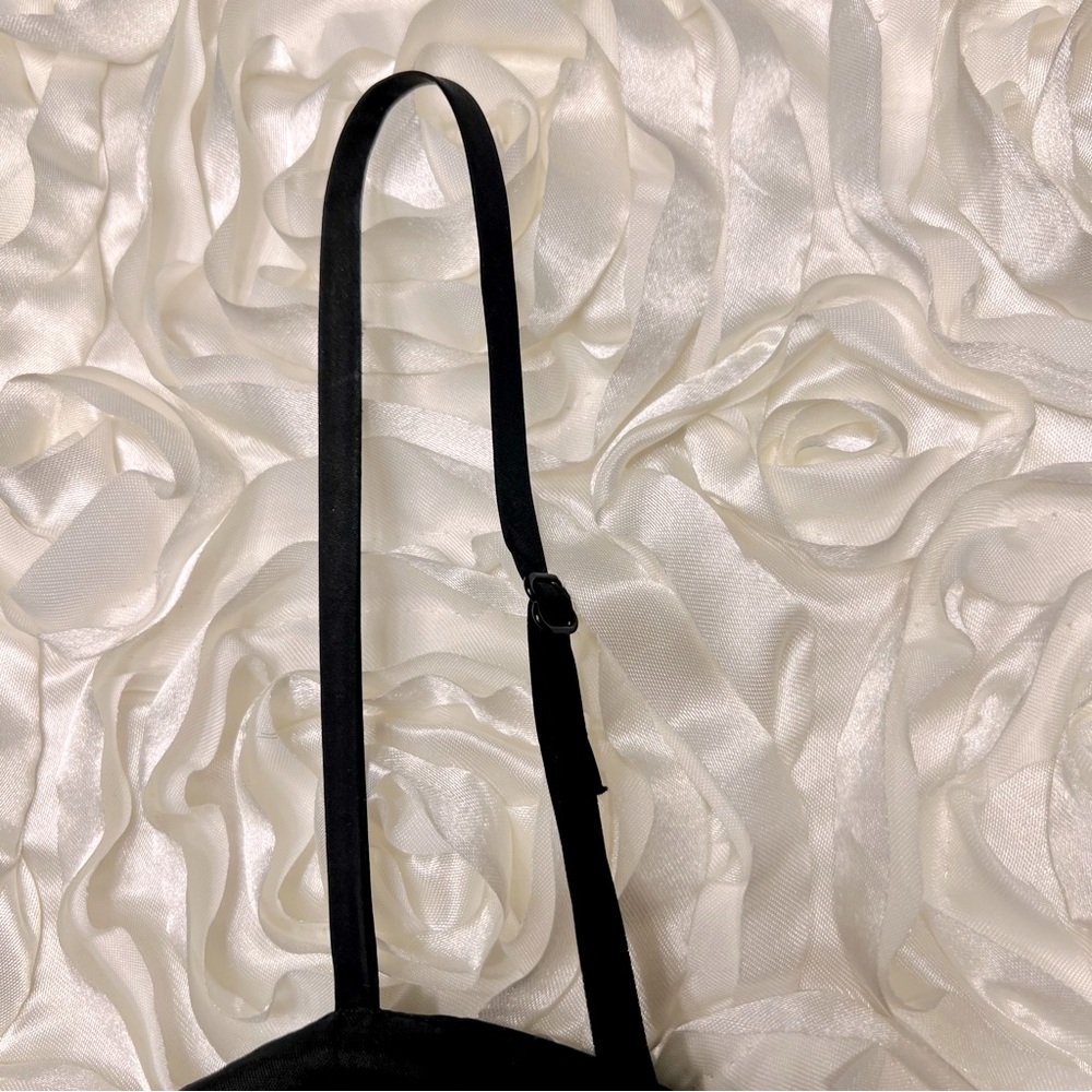 Bcbgeneration Black Taffeta Adjustable Spaghetti … - image 8